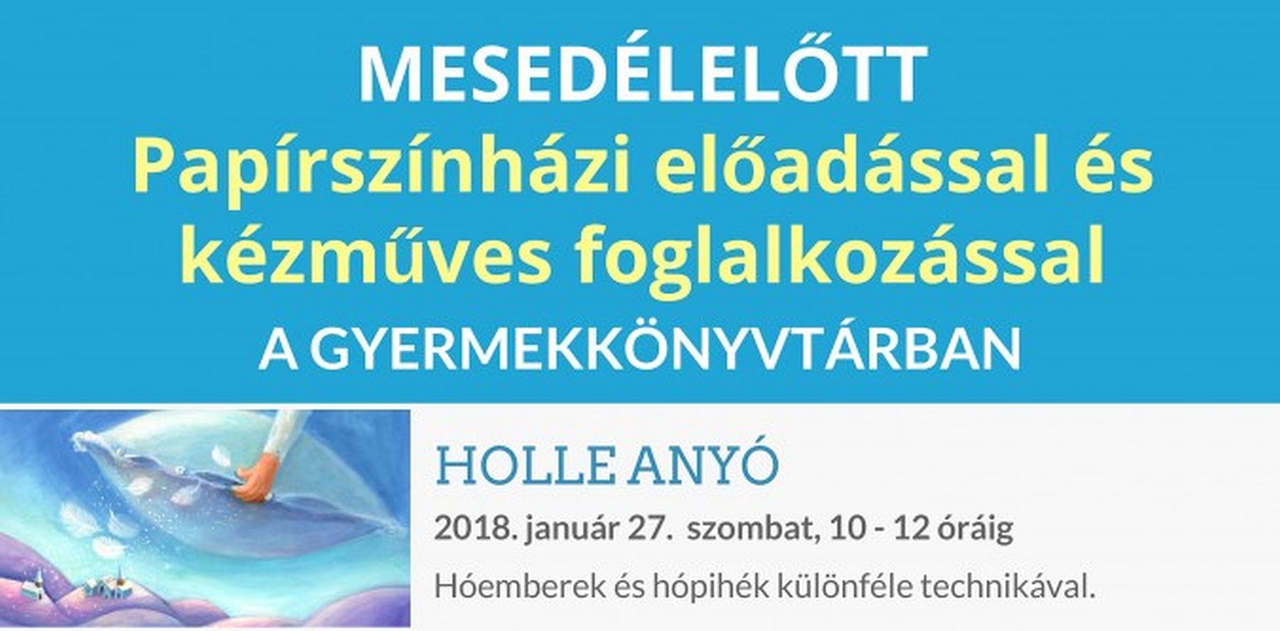 Mesedélelőtt lesz kézműves foglalkozással a Vörösmarty Könyvtár Gyermekrészlegén